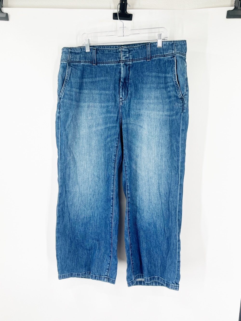 Pilcro by Anthropologie High Rise Wide Leg Jeans